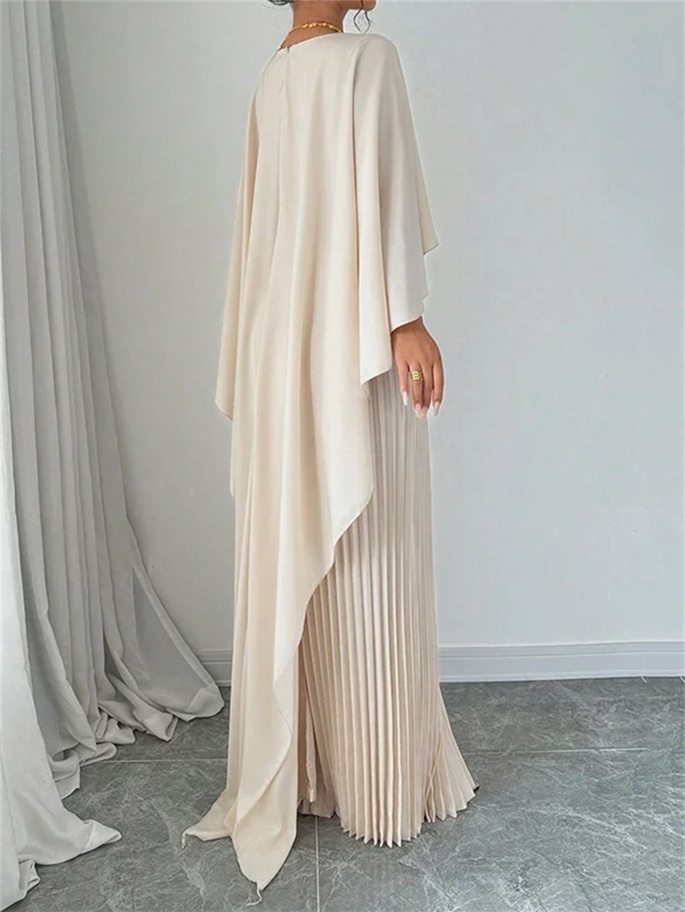 Women's Loose Batwing Sleeve Dress Fashion Casual Mid-Length Summer Dresses - Image 2