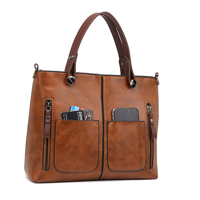 Retro Large-capacity Handbags Simple Crossbody Shoulder Bags For Women - Image 6