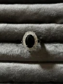 Serene Black Stud Halo